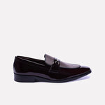 Gareth Maroon Glossy Dress Shoes 0111132