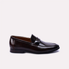 gavin mens dark brown formal slip on shoes