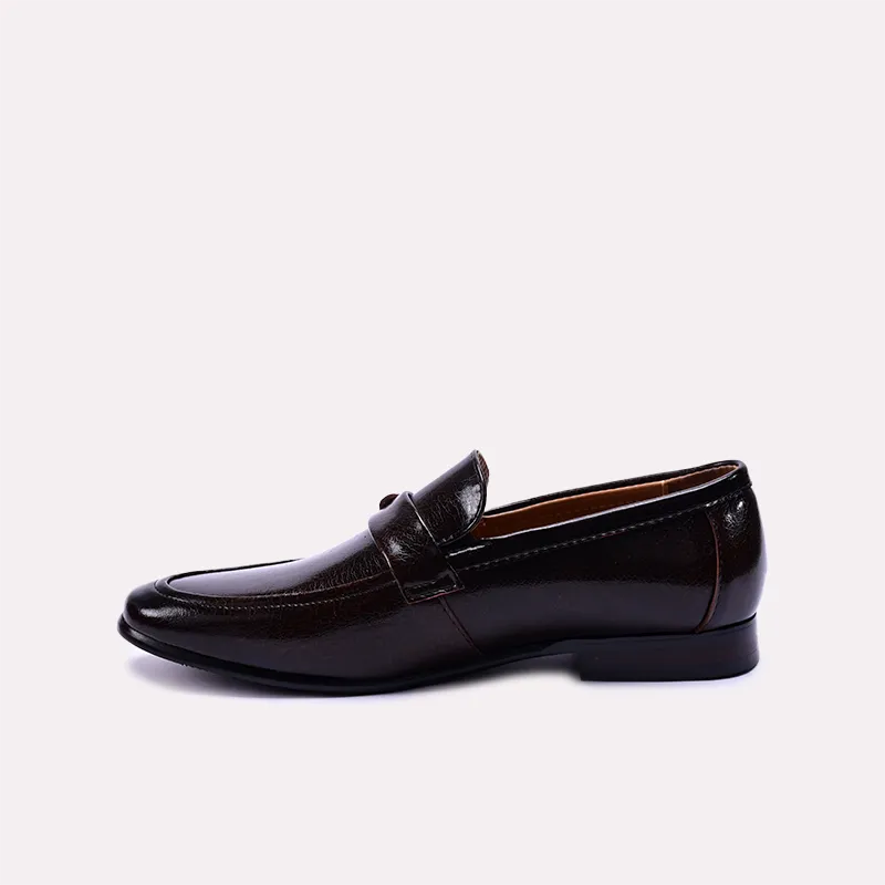 gavin dark brown formal slip on shoes for men