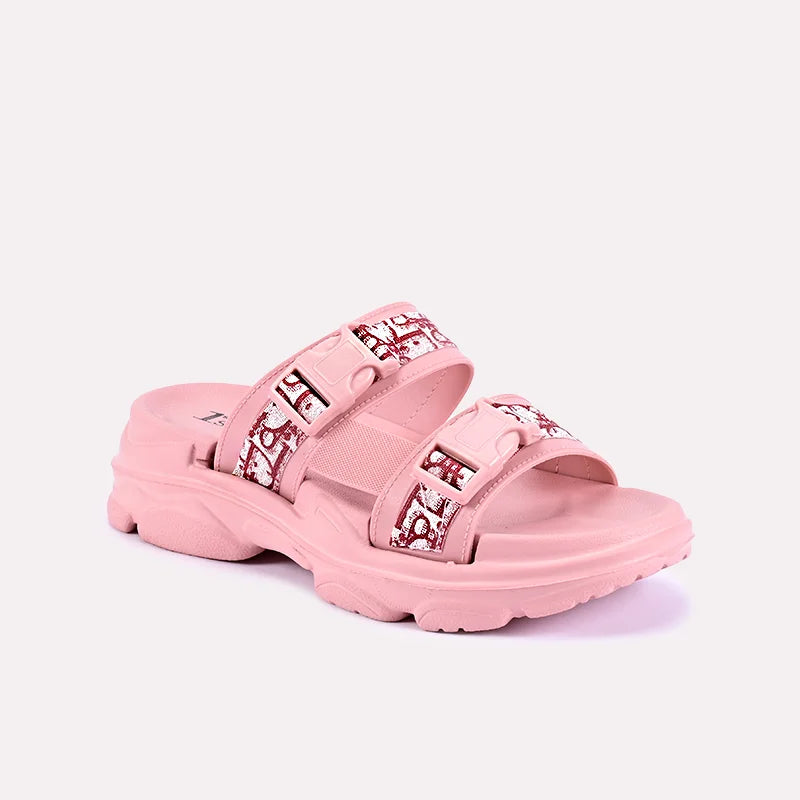 gigi pink chunky slippers