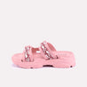 gigi pink chunky slippers for women