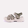 gita green chunky sandals for women