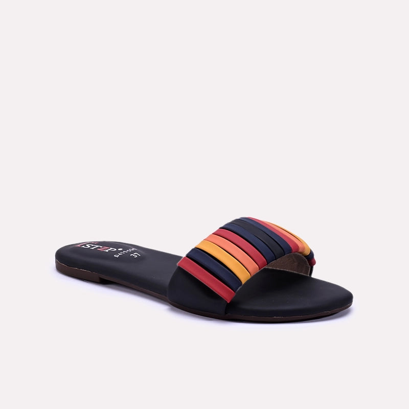 Gleam Black Casual Flats 0411500