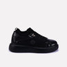 glimmer men black platform sneakers