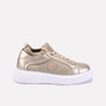 glimmer men gold platform sneakers