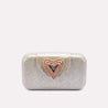 glimmer grace gold casual clutch