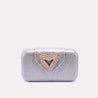 glimmer grace gray casual clutch