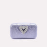 glimmer grace light gray casual clutch