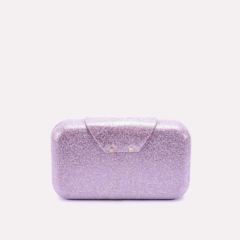 purple glimmer grace casual clutch