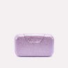 purple glimmer grace casual clutch