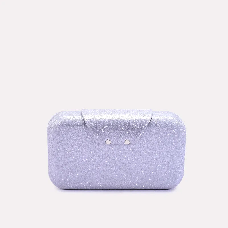 silver glimmer grace casual clutch