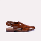 Gloss Mustard Peshawari Chappal 0140798