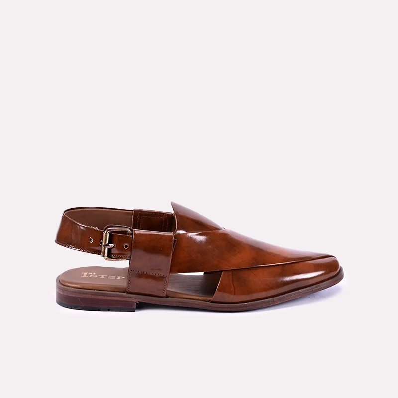 Gloss Mustard Peshawari Chappal 0140798