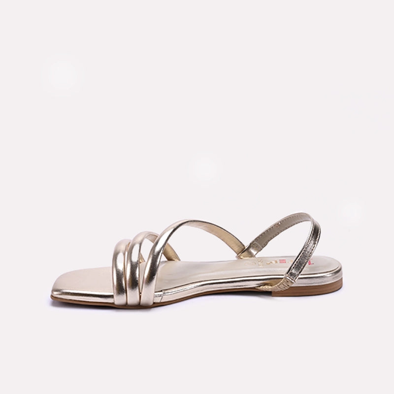Gold Casual Sandals for Women