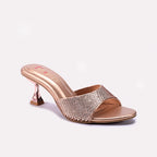 Peach Fancy Heel Slippers 0413232