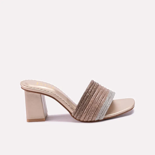 Gold Fancy Slippers for Women 0413168