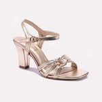 Gold Heel Casual Sandals
