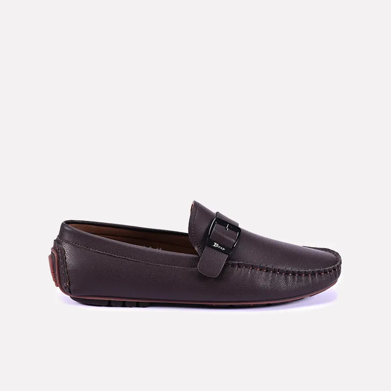 graham men brown buckle loafers