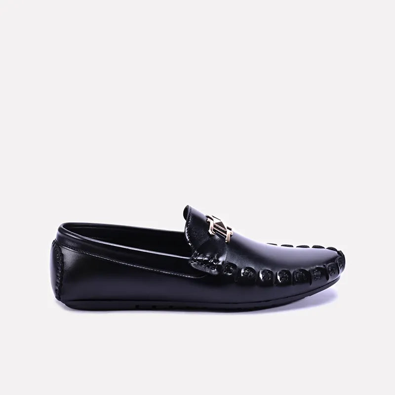 grantham mens decorated loafers black