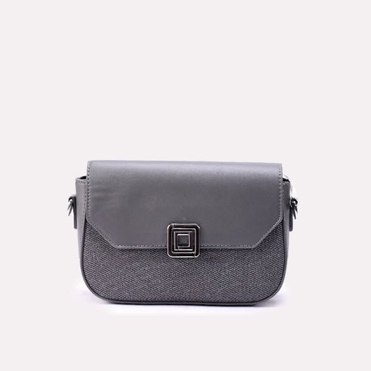 Gray Casual Hand Bags