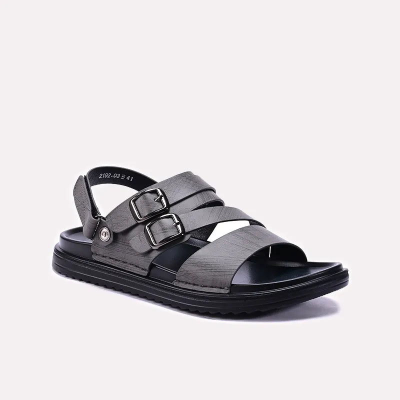 Gray Casual Sandals For Men