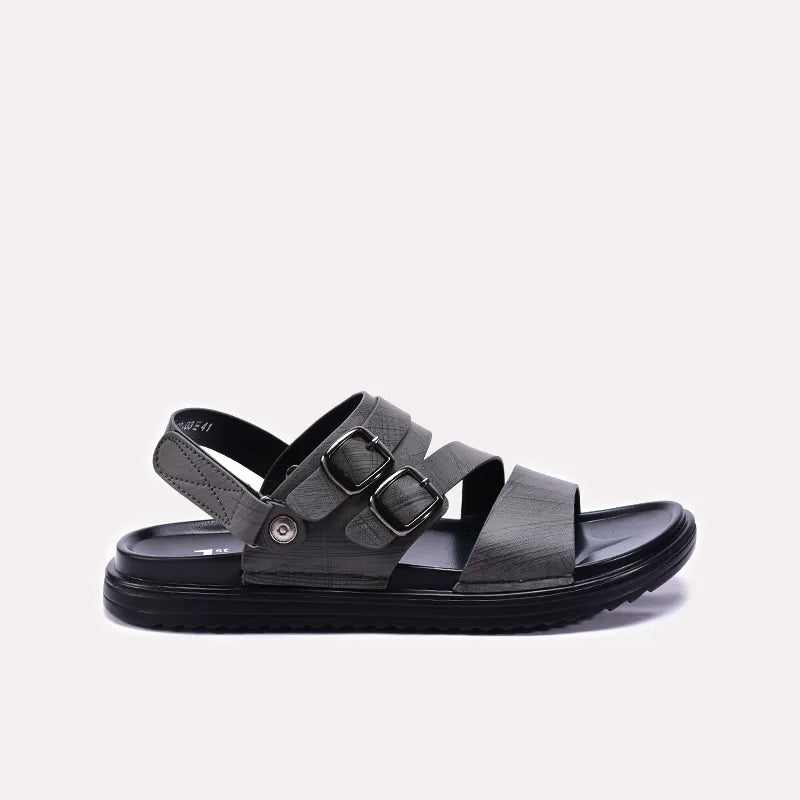 Mens Gray Casual Sandals