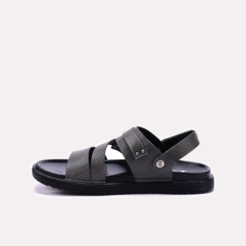 Gray Casual Sandals