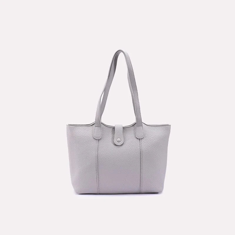 Gray Casual Shoulder Bag