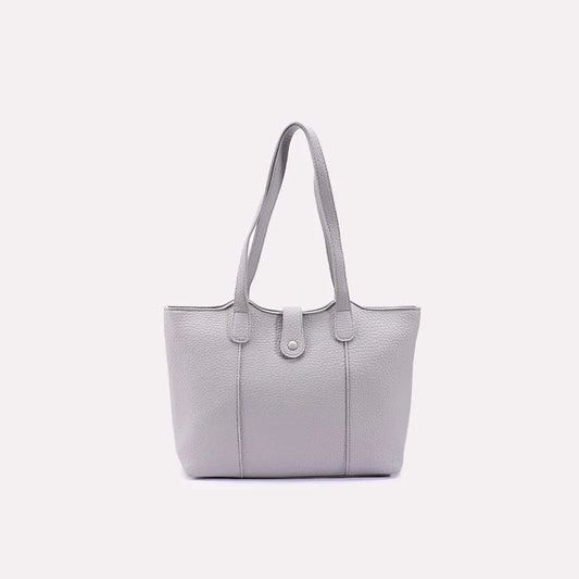 Gray Casual Shoulder Bag