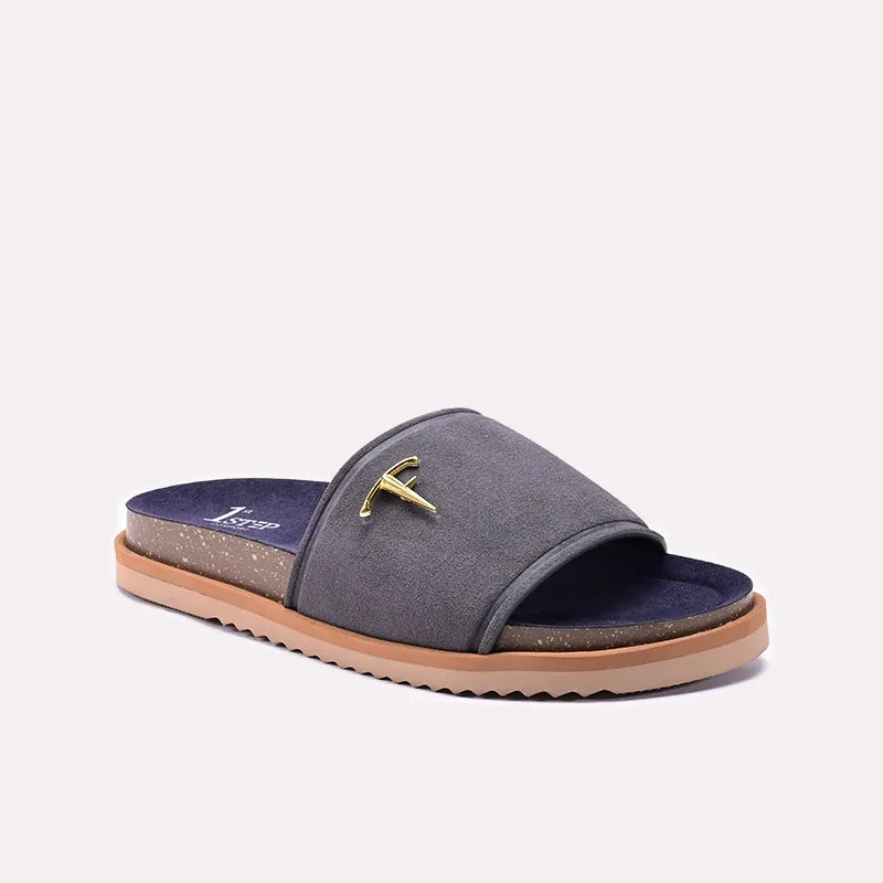 Gray Casual Slippers