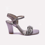 Womens Gray Fancy Sandals