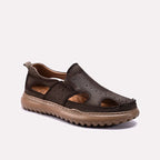 Gray Mens Roman Sandals