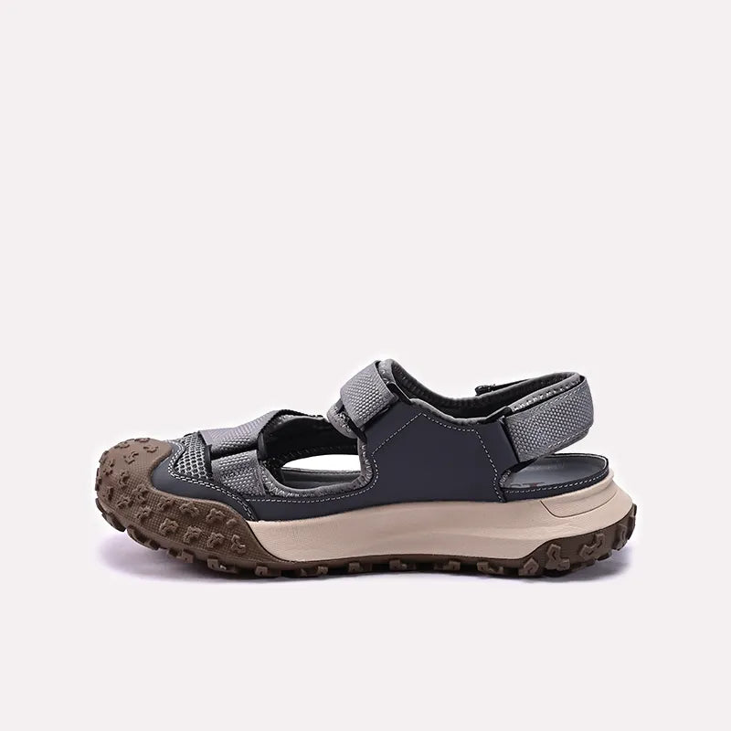 Gray Roman Sandals for Men