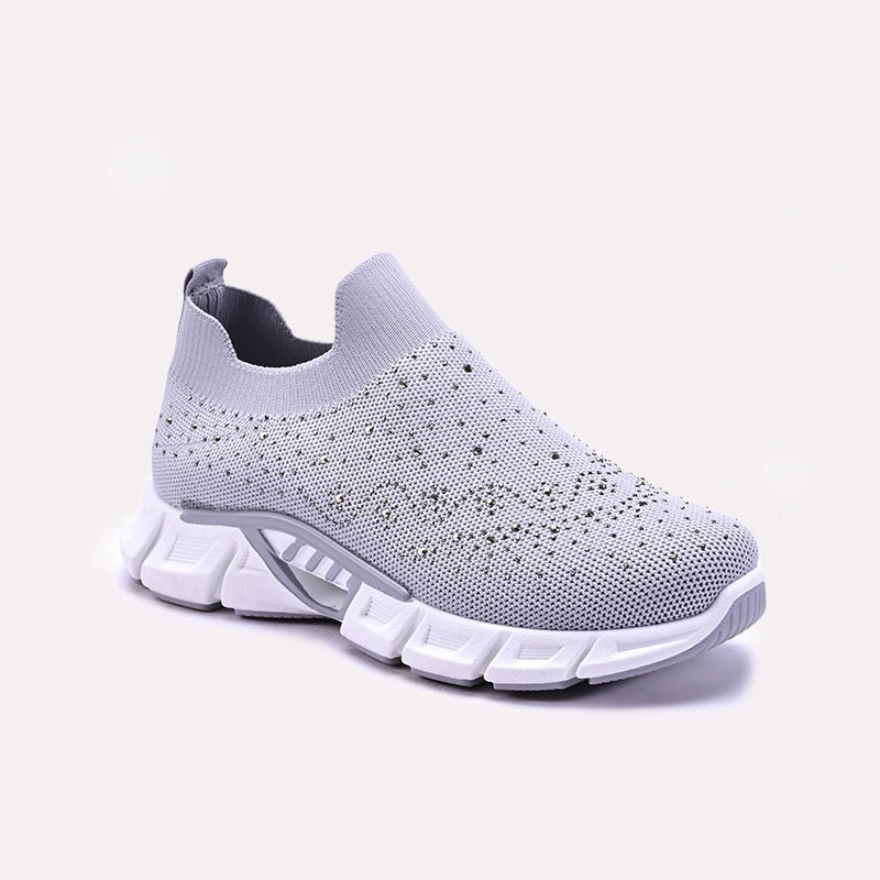 Gray Slip On Sneakers