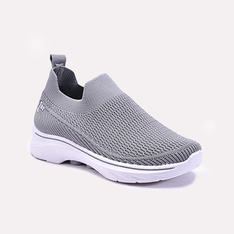 Gray Soft Slip On Sneakers 0440852
