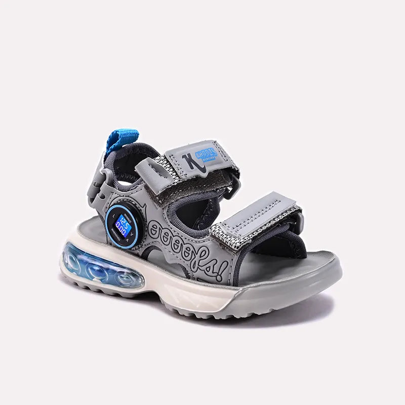 Gray Sports Sandals for Baba 0620903