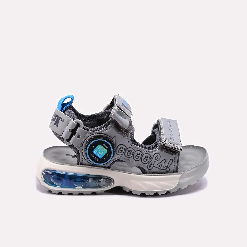 Gray Sports Sandals for Baba 0620903