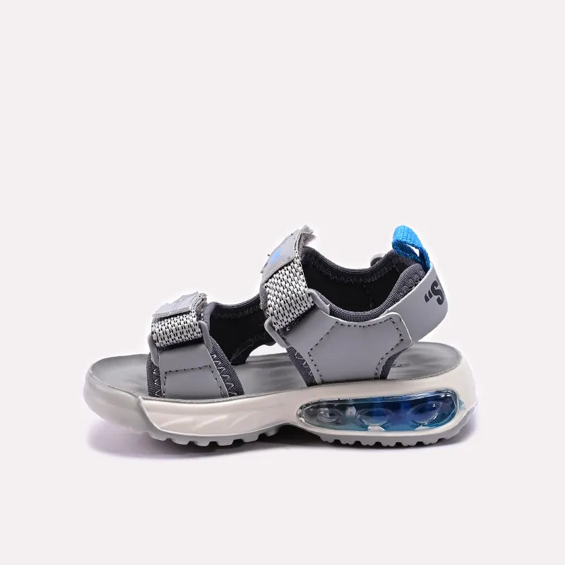Gray Sports Sandals for Baba 0620903