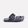 gray velcro slippers men