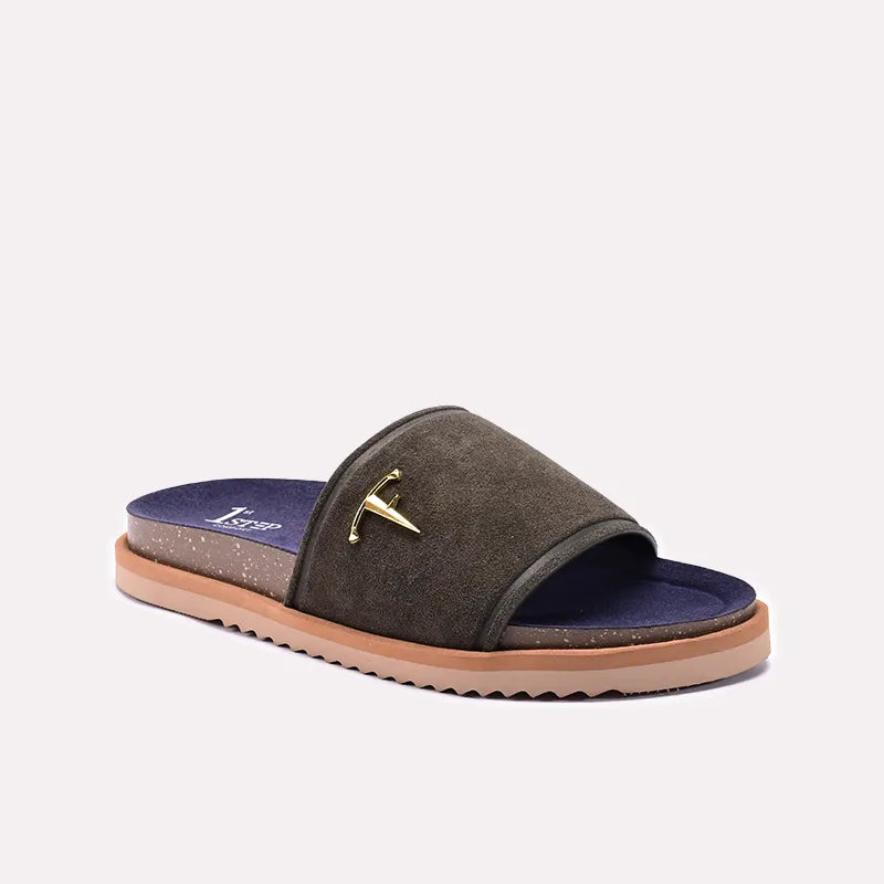 Green Casual Slippers