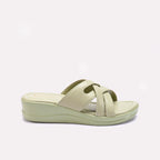 Womens Green Comfy Casual Slippers