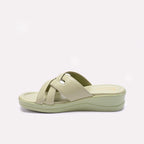 Green Comfy Casual Slippers for Women