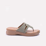 Womens Green Comfy Slippers