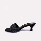 Green Fancy Heel Slippers for Women