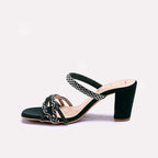 Green Fancy Heel Slippers 0413157