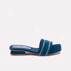 Womens Green Fancy Slippers