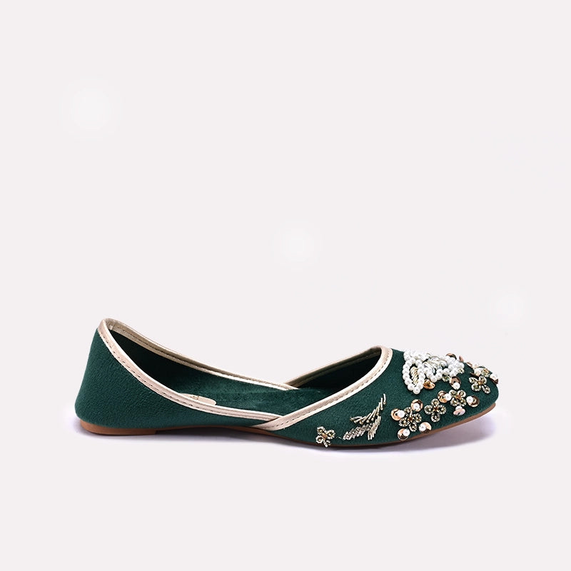 Womens Green Khussa