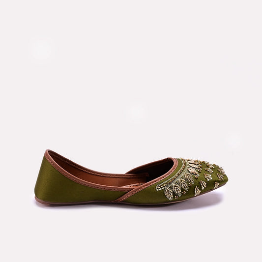 Women Green Khussa