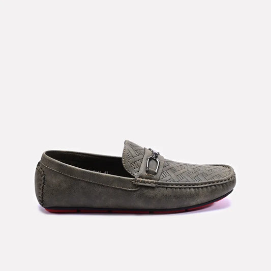 Green Perforated Horsebit Loafers 0130941