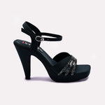 Green Pointed Heel Fancy Sandals 0421453